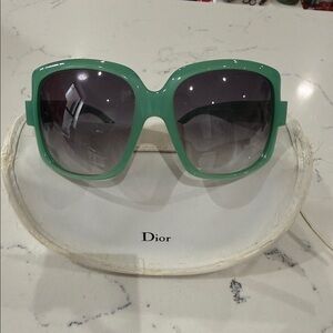 Dior Green Oversized Sunglasses
